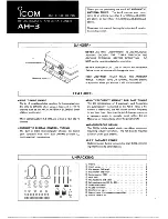 Icom AH-3 Instructions preview
