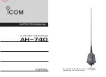 Icom AH-740 Instruction Manual preview