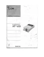 Preview for 1 page of Icom AT-120 Instruction Manual