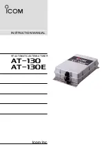 Preview for 1 page of Icom AT-130 Instruction Manual