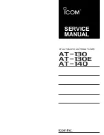 Icom AT-130 Service Manual preview