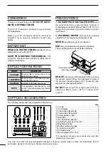 Preview for 2 page of Icom AT-140 Instruction Manual