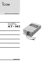 Icom AT-141 Instruction Manual preview