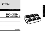 Icom BC-121N Instruction Manual preview