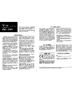 Preview for 1 page of Icom BC-197 Instructions