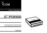 Предварительный просмотр 1 страницы Icom COMMUNICATION RECEIVER IC PCR100 Instruction Manual