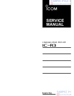 Icom COMMUNICATIONS RECEIVER IC-R3 Service Manual предпросмотр