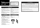 Preview for 1 page of Icom CT-23 Instruction Manual