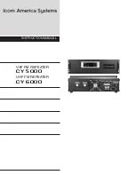 Icom CY 5000 Instruction Manual preview