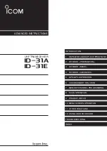 Preview for 1 page of Icom D-STAR ID-31A; D-STAR ID-31E Advanced Instructions