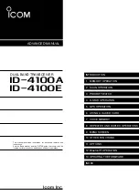 Preview for 1 page of Icom D-STAR ID-4100A Advanced Manual