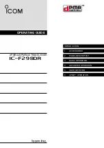 Icom dPMR446 Operating Manual preview