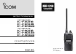 Icom F3020 Series Instruction Manual preview