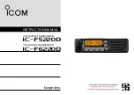 Icom F6220D 16 USA Instruction Manual preview