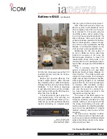 Preview for 4 page of Icom F70 Series Overview