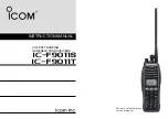 Preview for 1 page of Icom F9011B 21 Instruction Manual