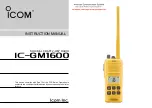 Icom GM1600 21K Instruction Manual preview