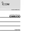 Preview for 1 page of Icom GM600 Basic Manual