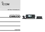 Icom GM600 Instruction Manual preview