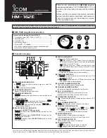 Icom HM-162E Instructions Manual preview