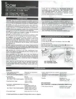 Preview for 1 page of Icom HM-169 Instructions