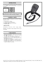 Preview for 2 page of Icom HM151 Service Manual