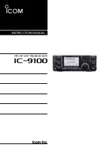 Preview for 1 page of Icom i9100 Instruction Manual