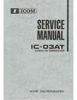 Icom IC-01AT Service Manual preview