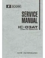 Предварительный просмотр 1 страницы Icom IC-01AT Service Manual