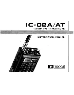 Предварительный просмотр 1 страницы Icom IC-02A Instruction Manual