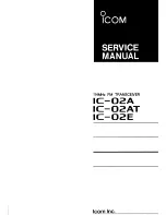 Предварительный просмотр 1 страницы Icom IC-02A Service Manual