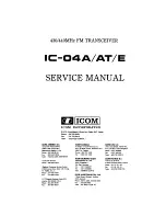 Icom IC-04A Service Manual preview