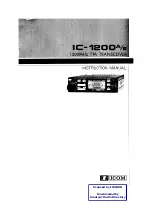 Icom IC-1200A Instruction Manual preview