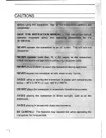 Preview for 2 page of Icom IC-1201A Instruction Manual