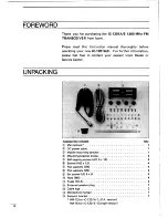 Предварительный просмотр 4 страницы Icom IC-1201A Instruction Manual