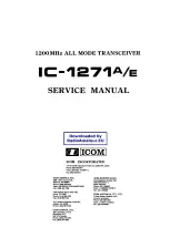 Предварительный просмотр 1 страницы Icom IC-1271A Service Manual