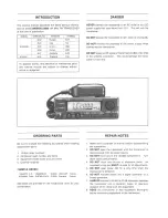 Предварительный просмотр 2 страницы Icom IC-2000 Service Manual