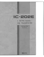 Предварительный просмотр 1 страницы Icom IC-202E Instruction Manual