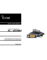 Предварительный просмотр 1 страницы Icom IC-208H Instruction Manual