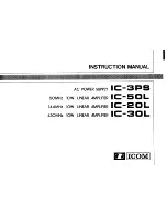 Icom IC-20L Instruction Manual preview