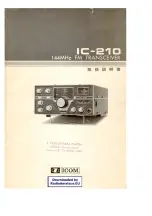 Icom IC-210 User Manual предпросмотр