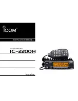 Icom IC-2200H Instruction Manual preview