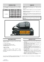 Предварительный просмотр 2 страницы Icom IC-2200H Service Manual