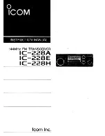 Icom IC-228A Insrtuction Manual preview