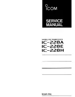 Icom IC-228A Service Manual предпросмотр