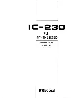 Preview for 1 page of Icom IC-230 Instruction Manual