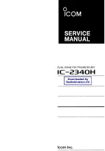 Предварительный просмотр 1 страницы Icom IC-2340H Service Manual