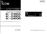 Icom IC-2410A Instruction Manual preview