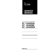 Icom IC-2410A Service Manual preview