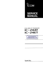 Preview for 1 page of Icom IC-24AT Service Manual